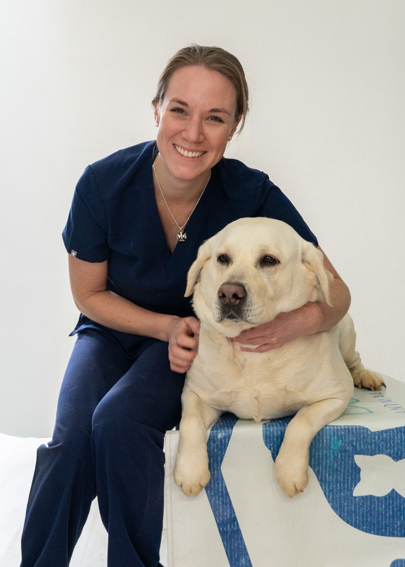 Dr. Lina Godine with a patient