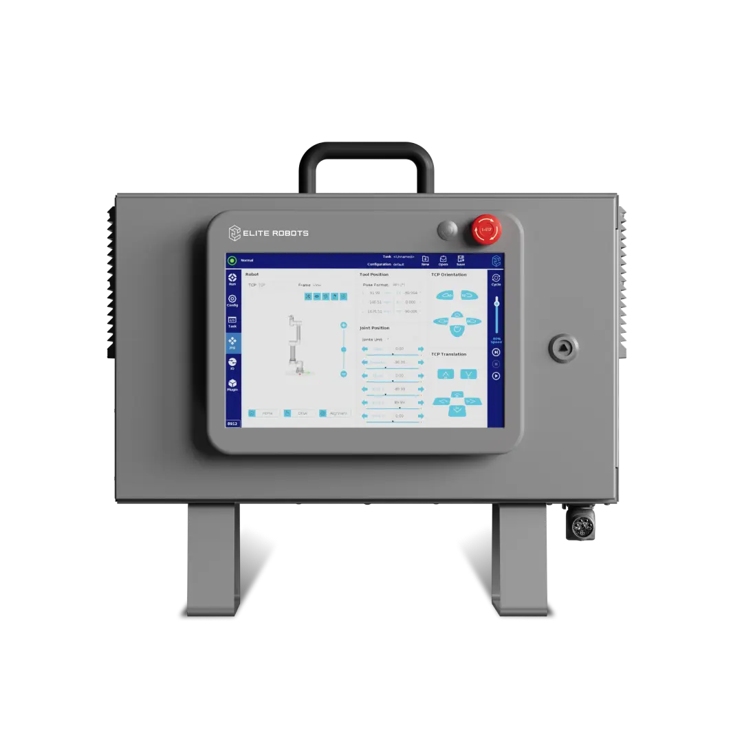 The controller integrates a holder to optionally attach the TP
