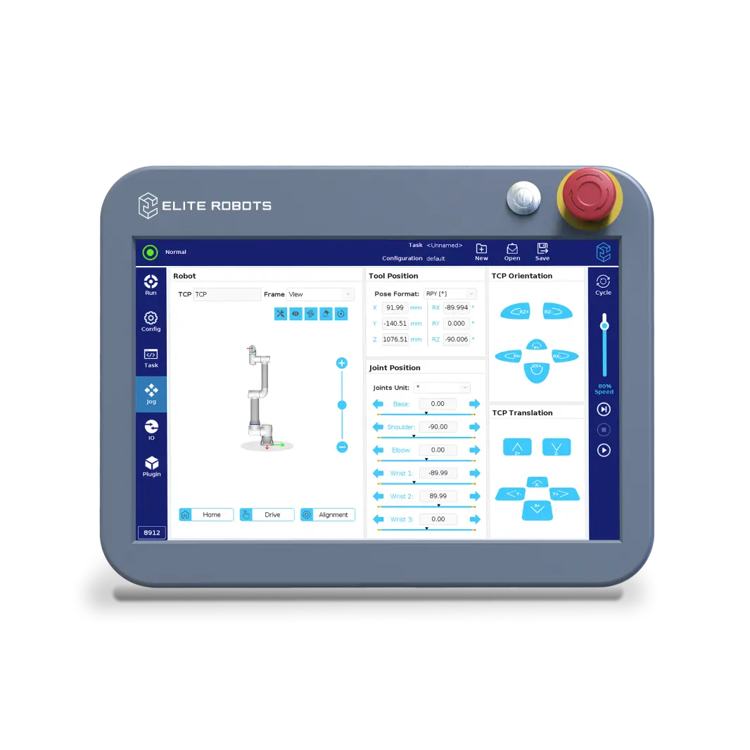 The CS Series standard teach pendant ERP400