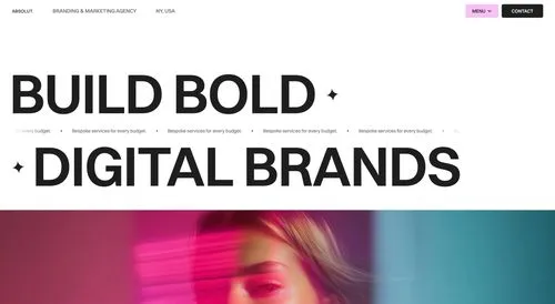 Screenshot of the "Absolut" Webflow template.
