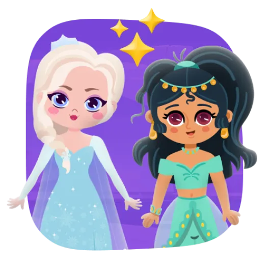 Принцеси
Любительку мультиків важко посадити за навчання? Завдяки Disney принцесам вмовляти більше не доведеться. Кожен урок – це маленька англійська пригода.