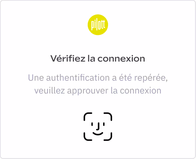 Un carré blanc avec les mots « verifiez la connexion ».