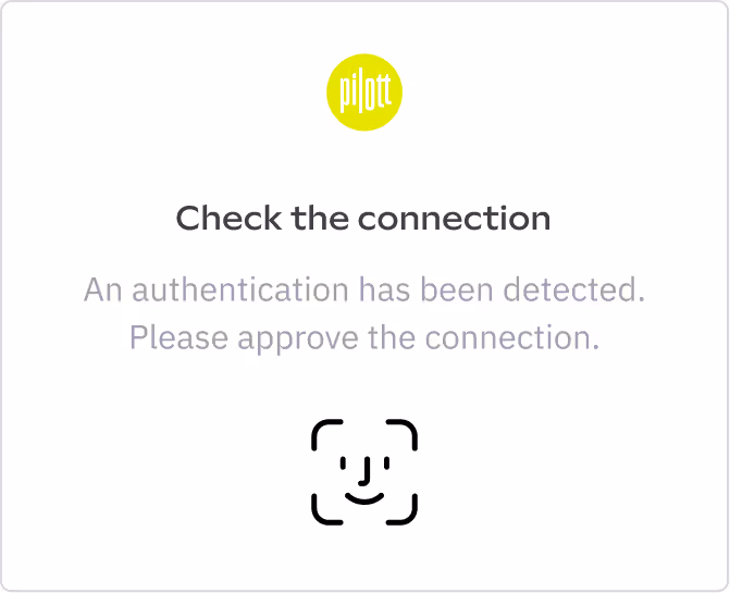 A sign that says check the connection.