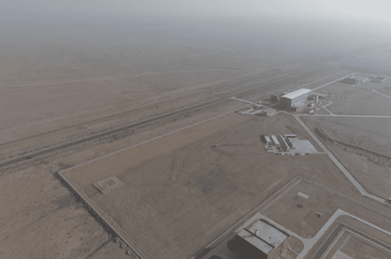 Vue aérienne du site où sera construit le réacteur à sels fondus au thorium