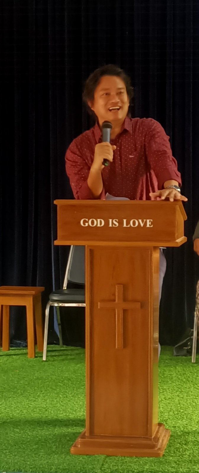 Steven preaching on a mission trip