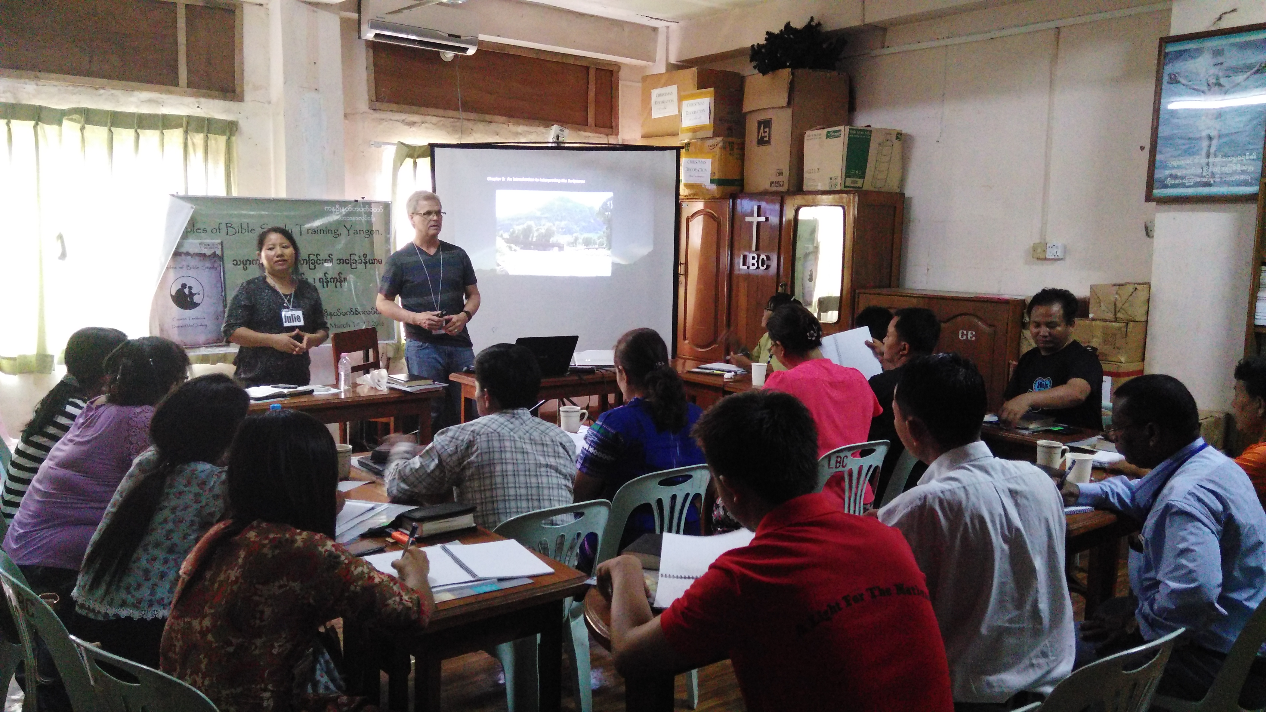 Steven teaching in Myanmar, March 2016