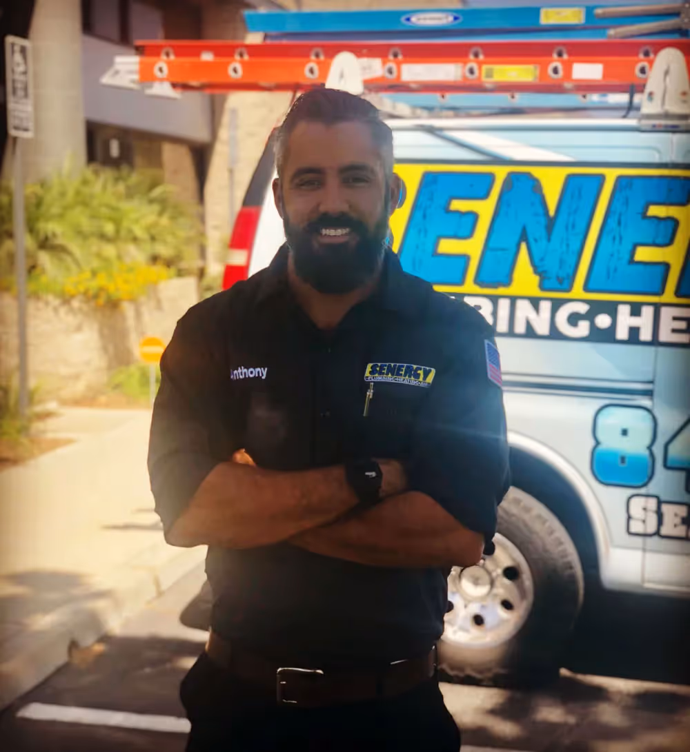 Anthony, the owner of Senergy Heating & Air Conditioning.