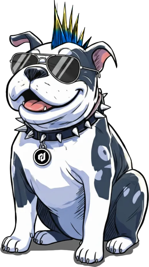 rebel dog marketing mascot
