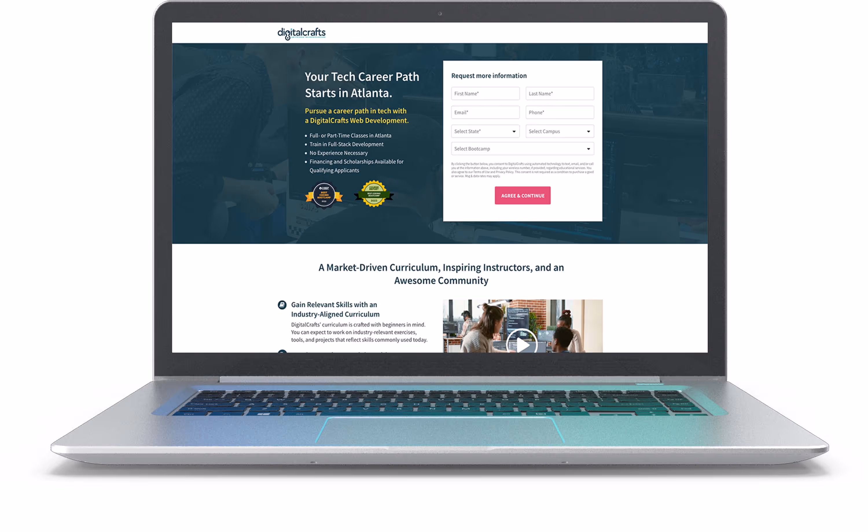 preview of a case study for online digital bootcamp