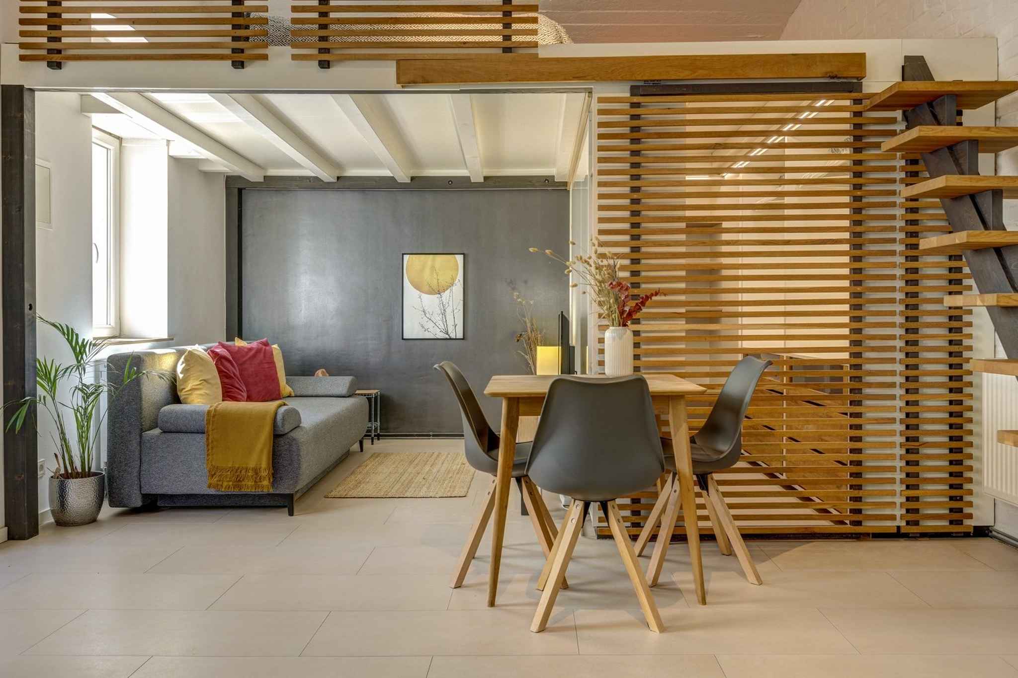 Gemütliche Sitzecke in unserem Loft in Wiesbaden Mitte