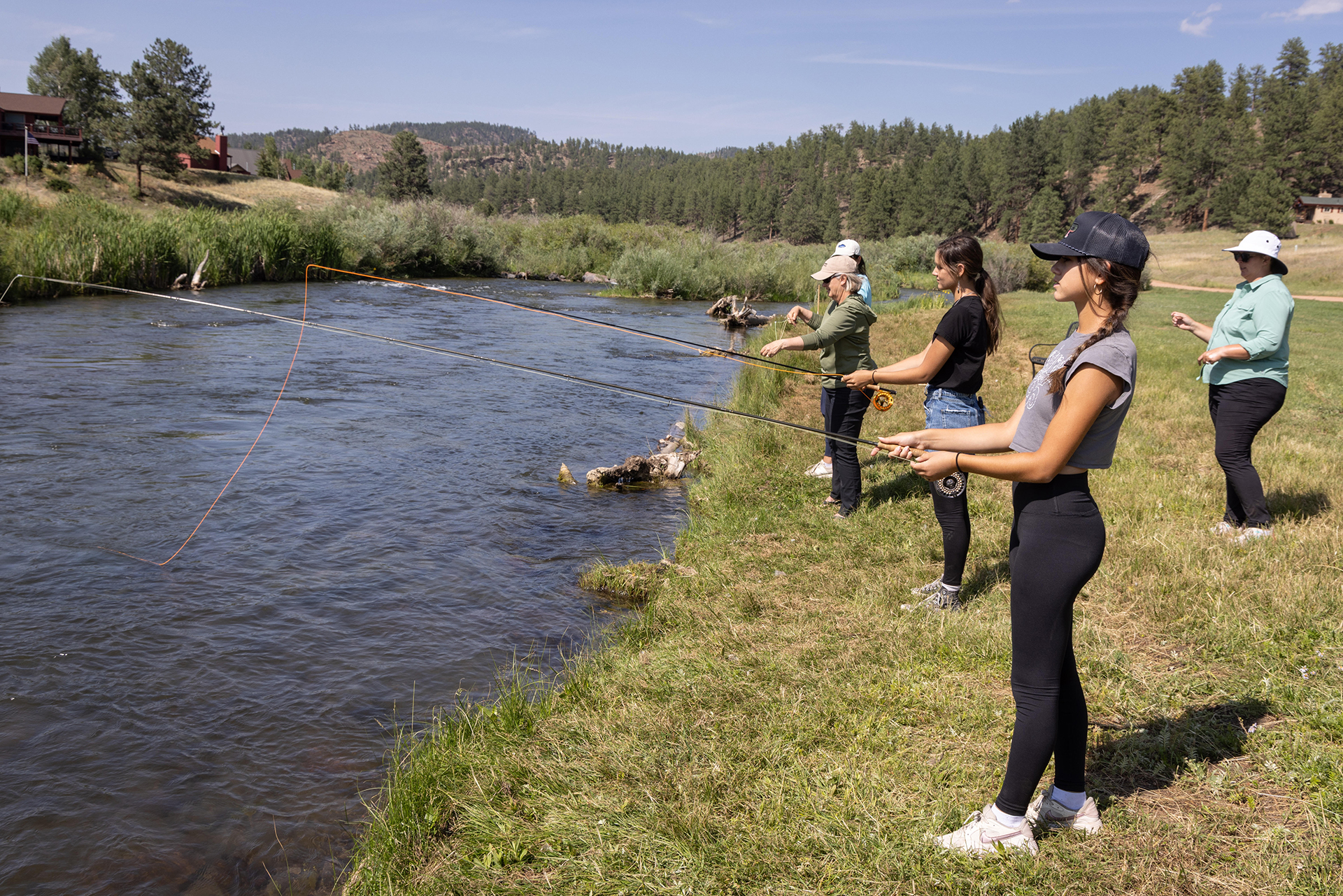 image of a tranquil lakeside setting for a travel agency