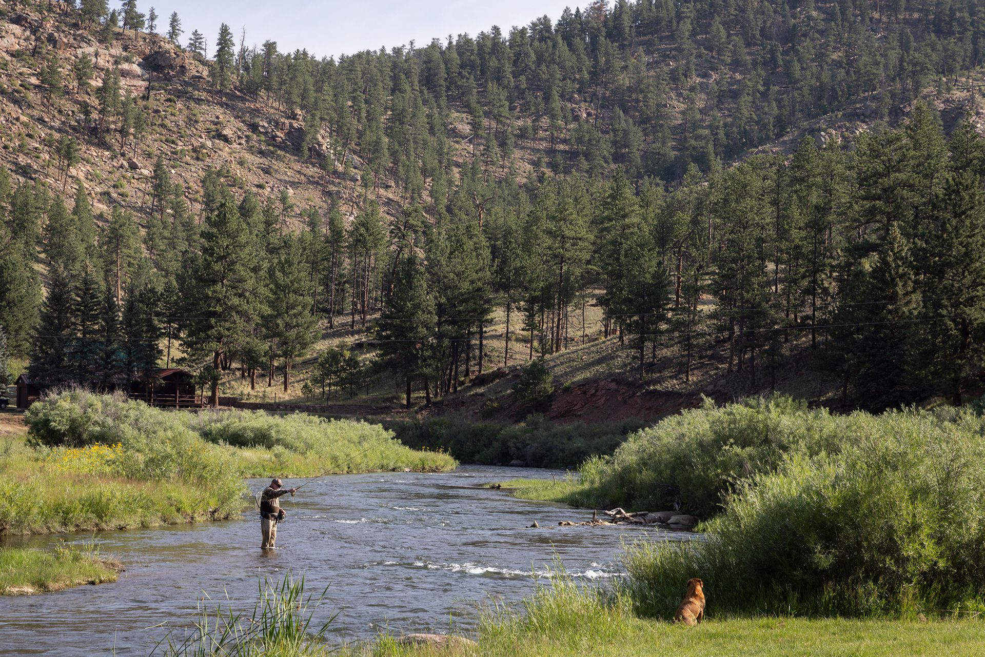 image of a tranquil lakeside setting for a travel agency