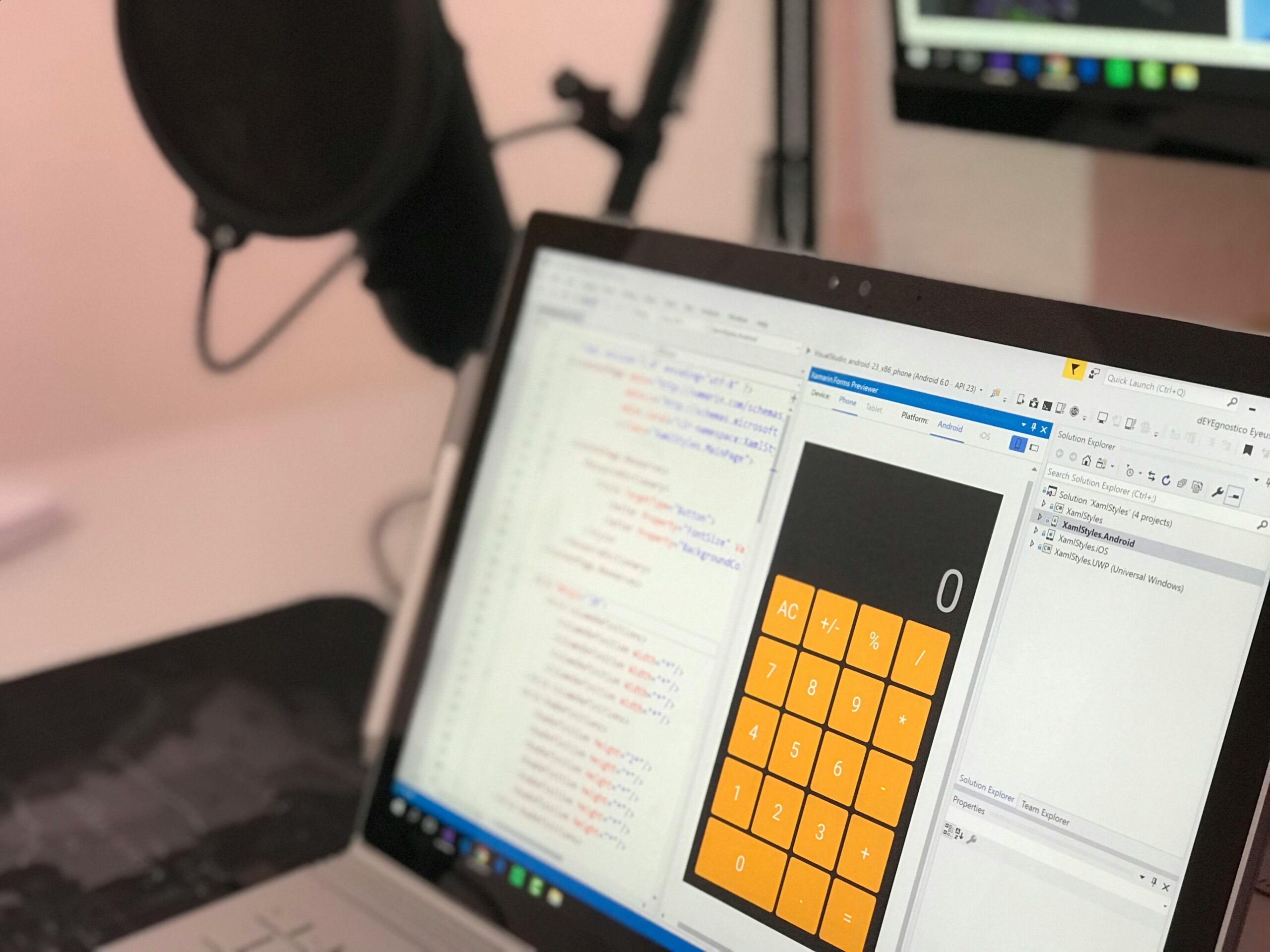 Software developer testing applications in a nearshore development setup.