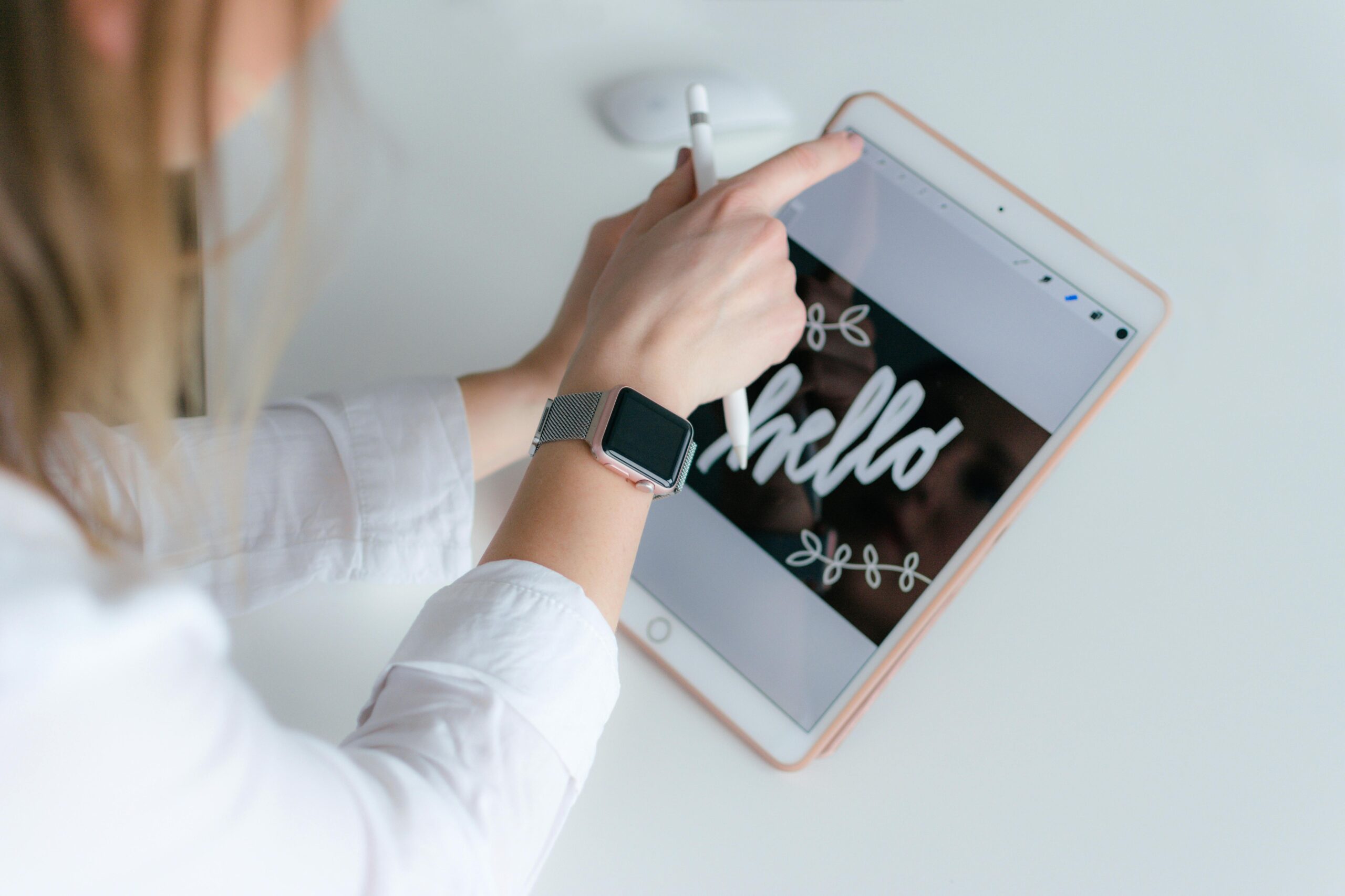 freelance visual designer jobs - creating digital art on a tablet