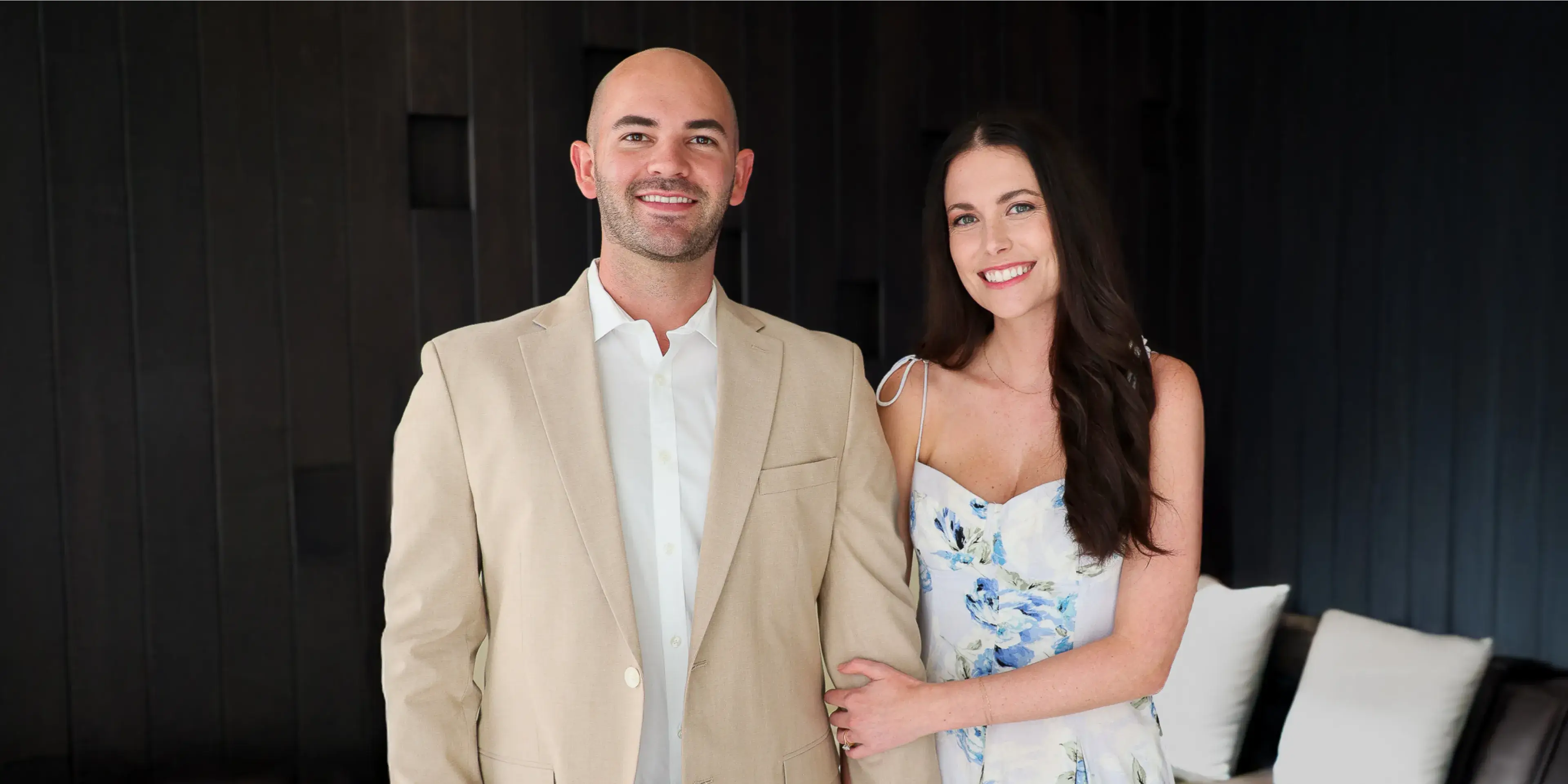Dr. Blake Willoughby and a woman standing next to each other.