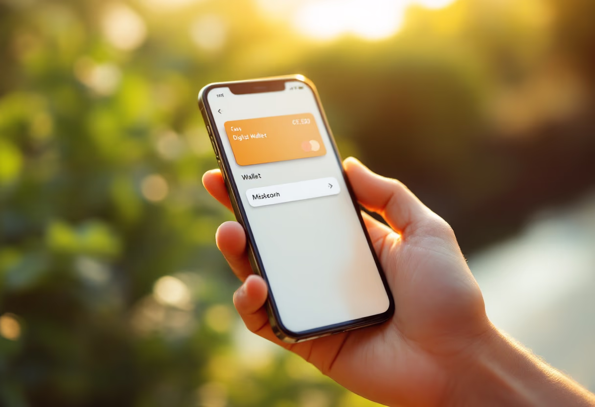 [interface] image of digital wallets (for a blockchain and cryptocurrency)