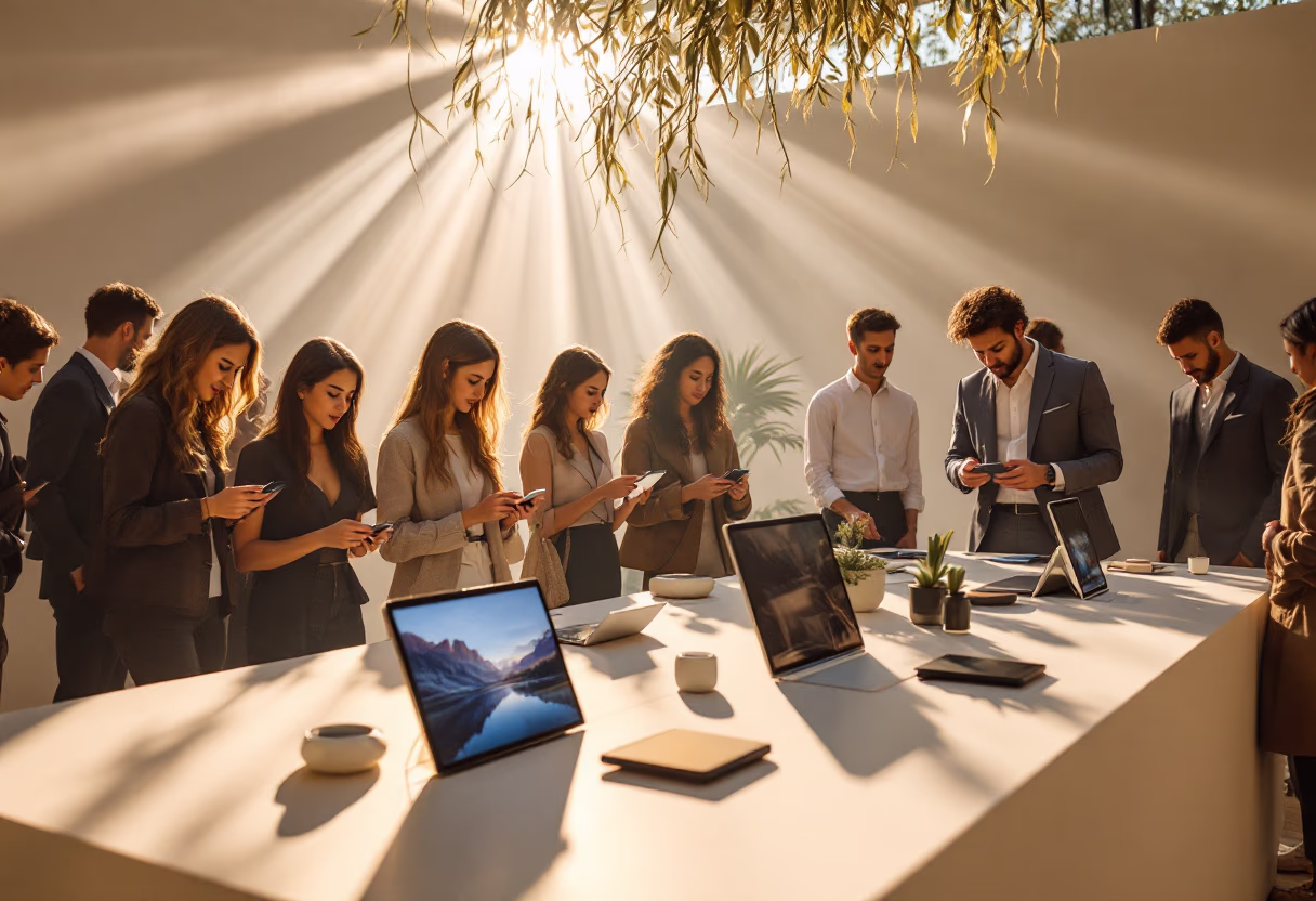 image of a past event: product launch