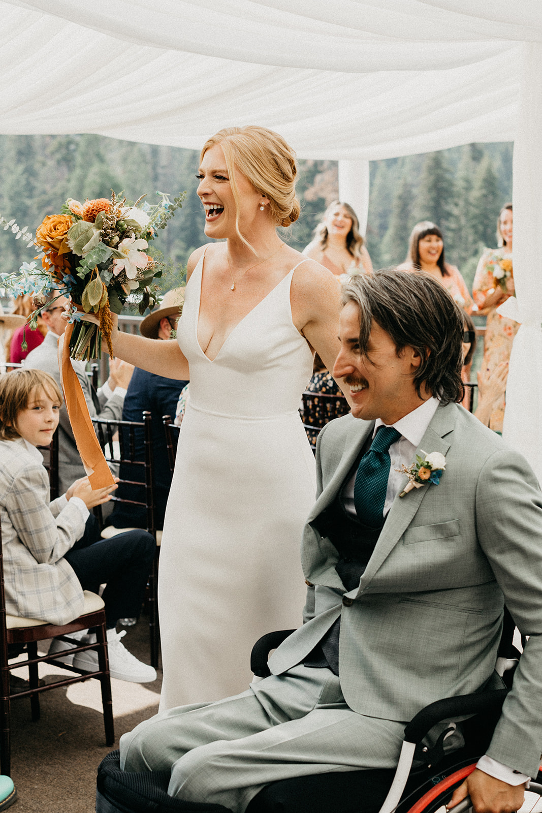 Goodstock productions with Mandee Johnson at outdoor wedding.  