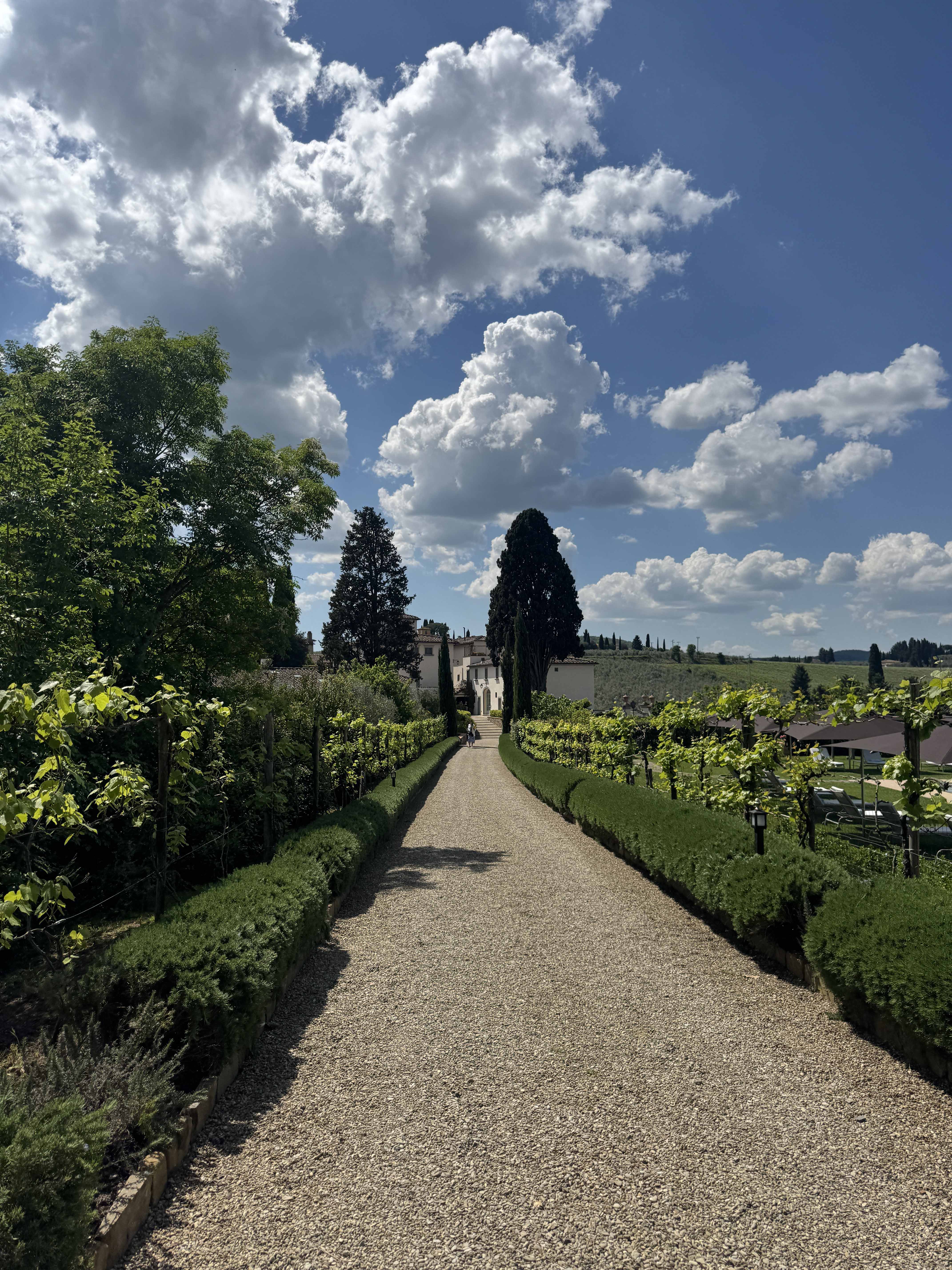 Tuscany Villa with cypress trees for destination weddings near Florence