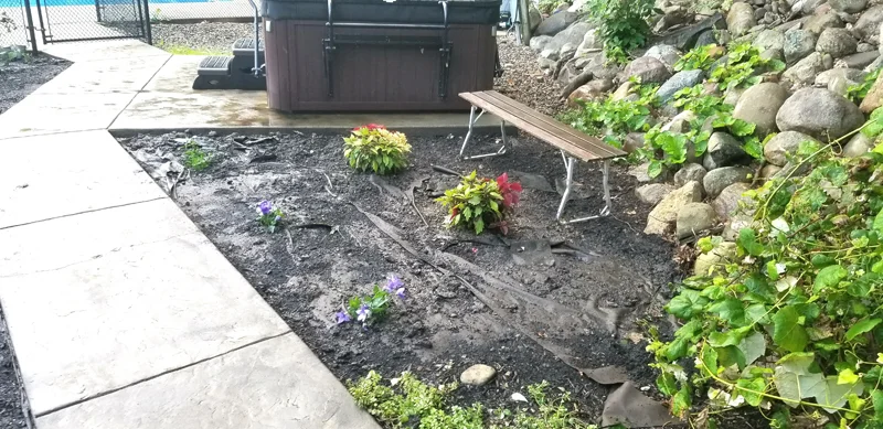 Backyard oasis completed by Diamond Landscape & Design.