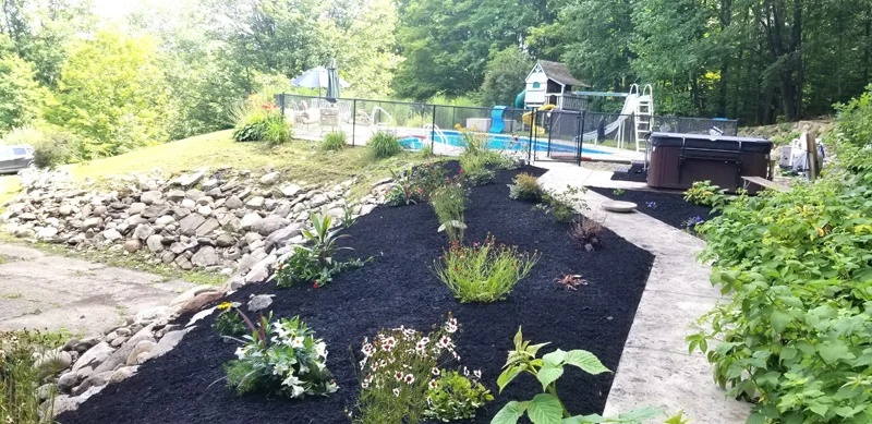 Backyard oasis completed by Diamond Landscape & Design.