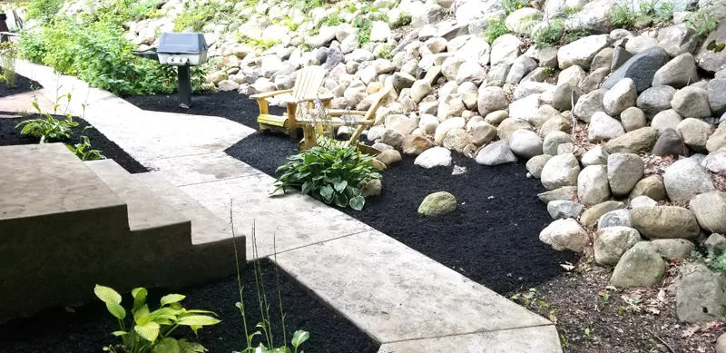 Backyard oasis completed by Diamond Landscape & Design.