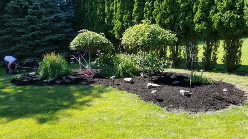 Garden oasis project completed by Diamond Landscape & Design.