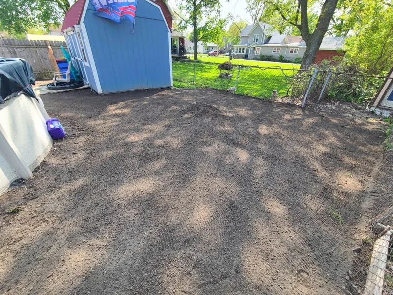 Sod installation project completed by Diamond Landscape & Design.