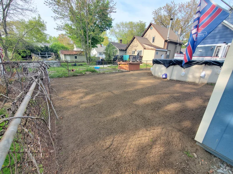 Sod installation project completed by Diamond Landscape & Design.