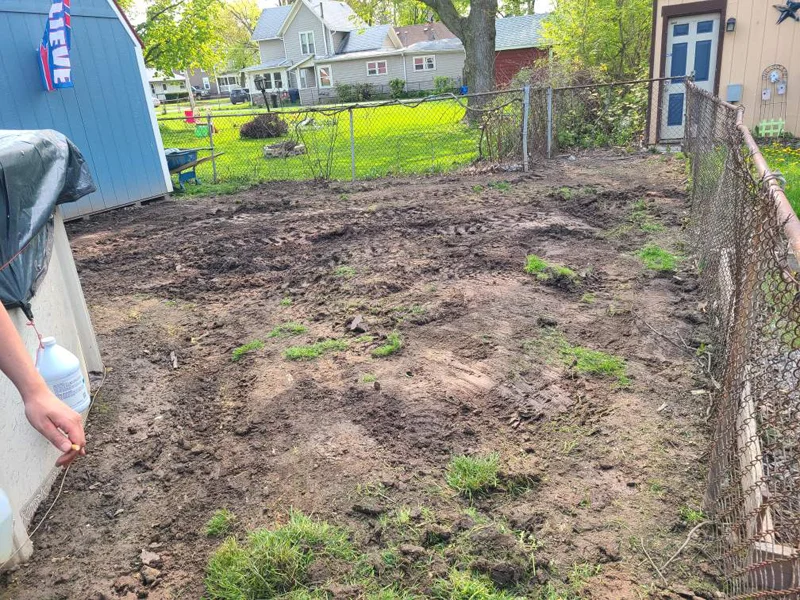 Sod installation project completed by Diamond Landscape & Design.