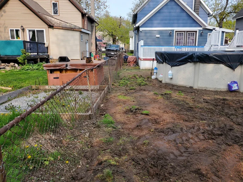 Sod installation project completed by Diamond Landscape & Design.