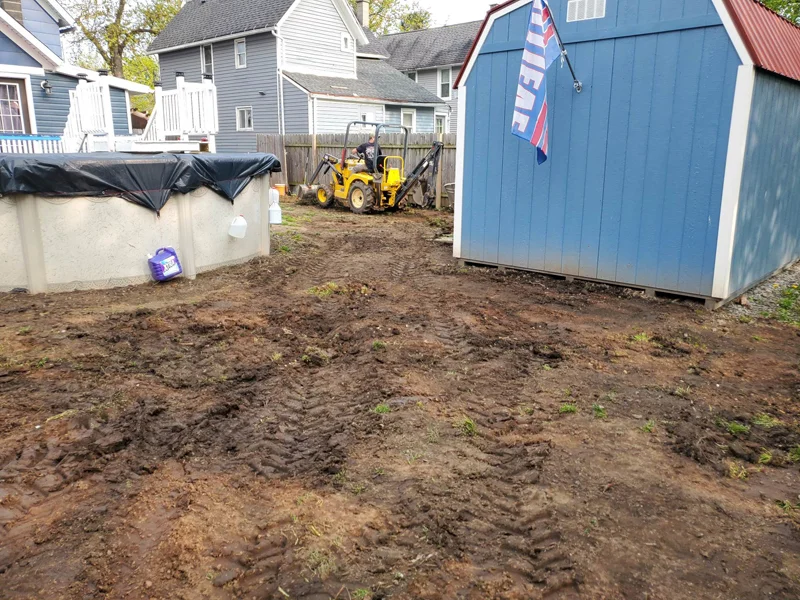 Sod installation project completed by Diamond Landscape & Design.