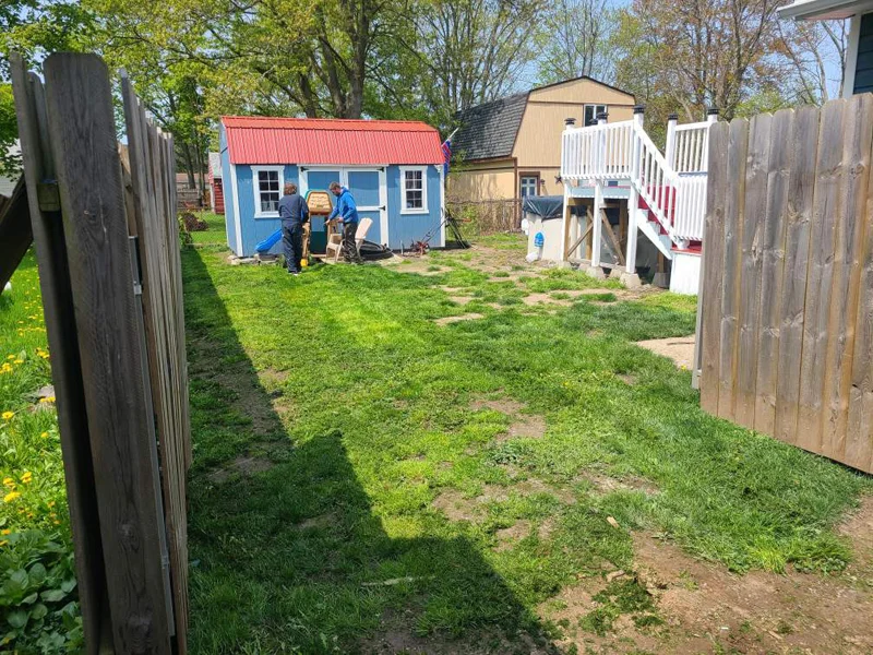 Sod installation project completed by Diamond Landscape & Design.