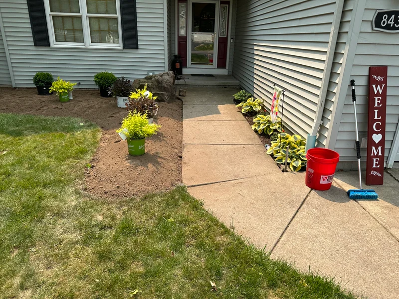 Landscaping project completed by Diamond Landscape & Design.