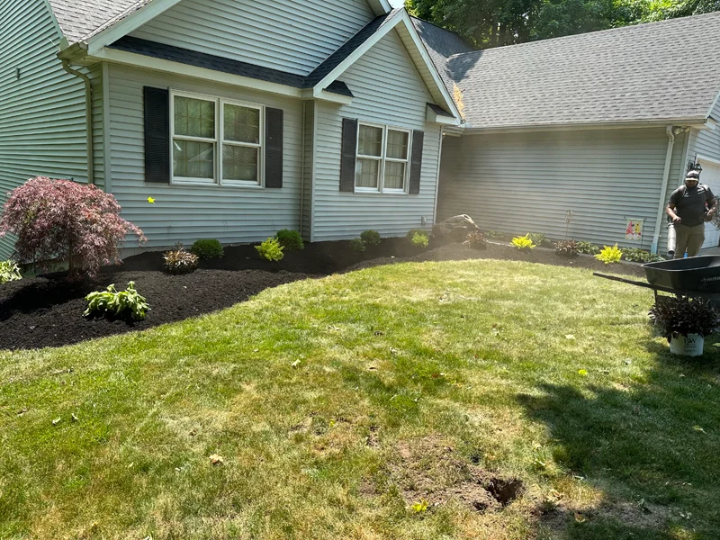Landscaping project completed by Diamond Landscape & Design.