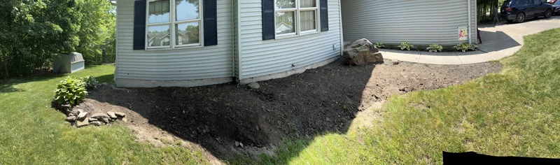 Landscaping project completed by Diamond Landscape & Design.