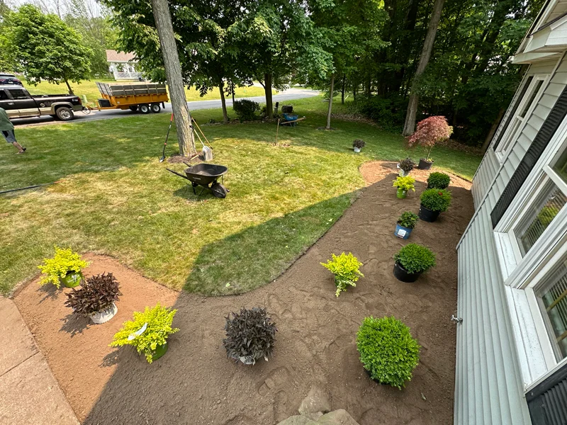 Landscaping project completed by Diamond Landscape & Design.