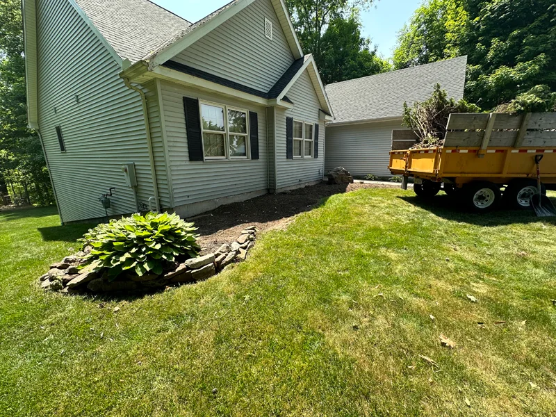 Landscaping project completed by Diamond Landscape & Design.