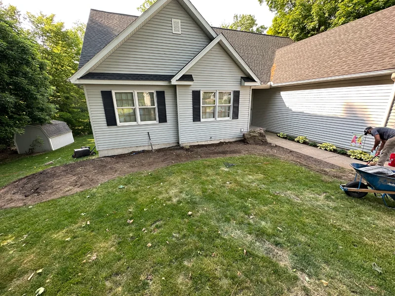 Landscaping project completed by Diamond Landscape & Design.