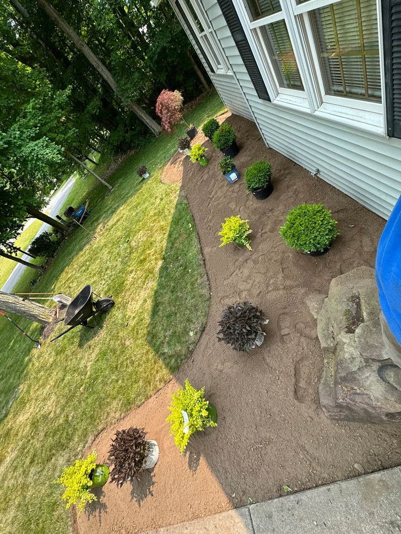Landscaping project completed by Diamond Landscape & Design.