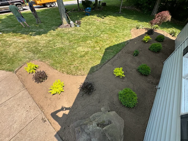 Landscaping project completed by Diamond Landscape & Design.