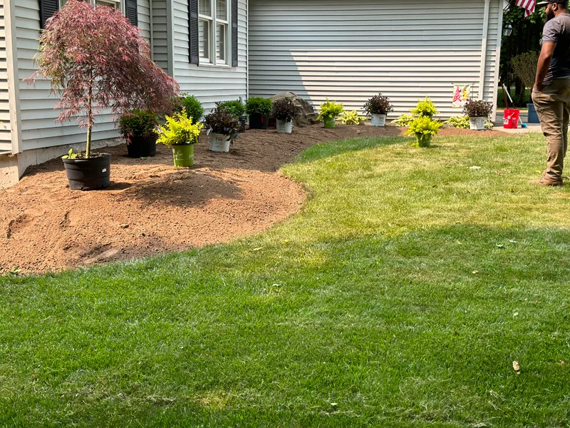 Landscaping project completed by Diamond Landscape & Design.