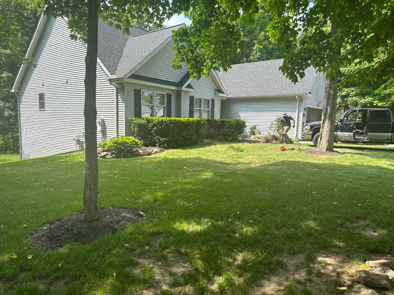 Landscaping project completed by Diamond Landscape & Design.