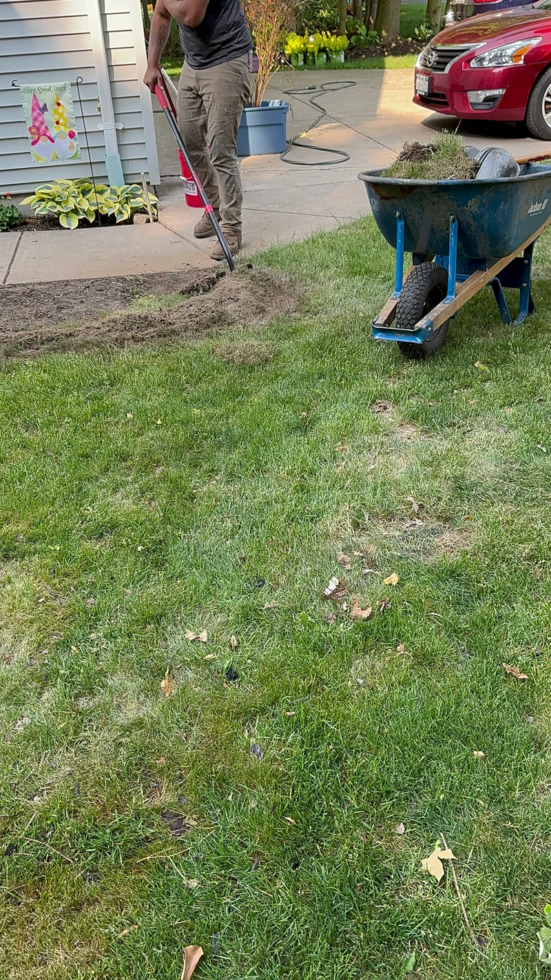 Landscaping project completed by Diamond Landscape & Design.