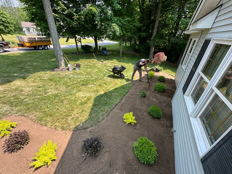 Landscaping project completed by Diamond Landscape & Design.