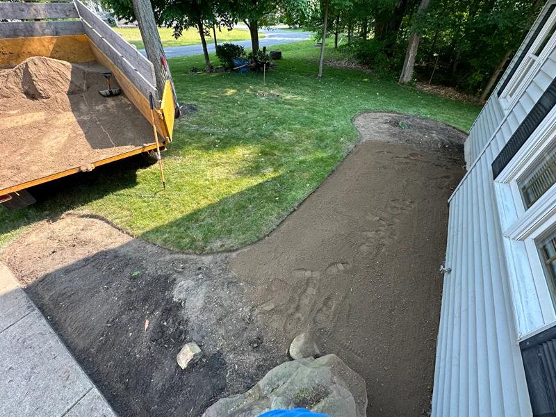 Landscaping project completed by Diamond Landscape & Design.