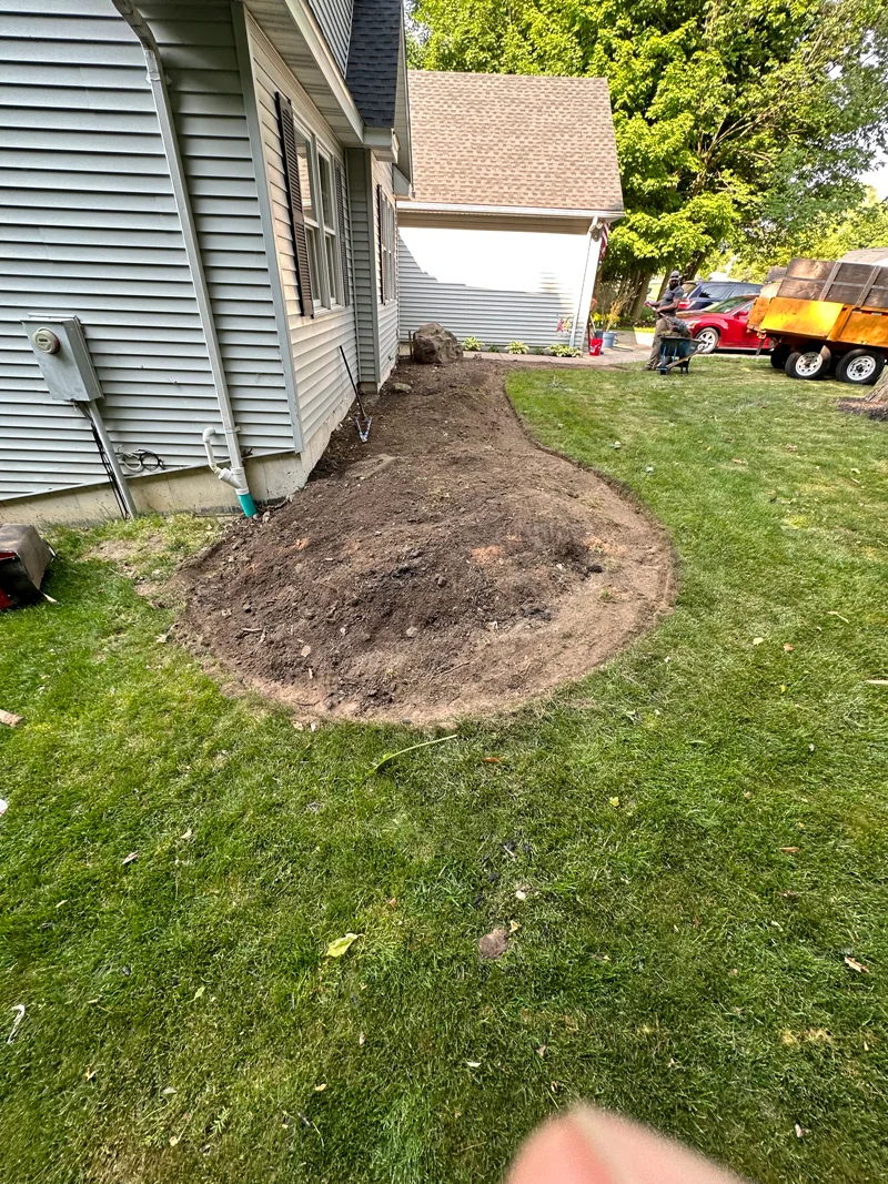 Landscaping project completed by Diamond Landscape & Design.