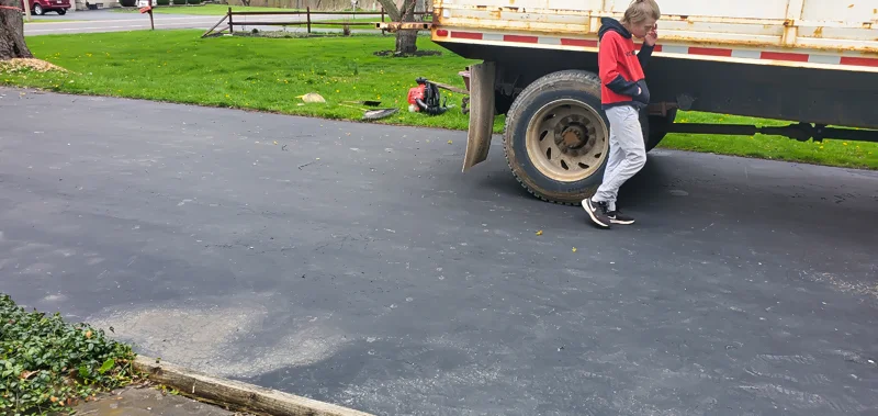Tree removal completed by Diamond Landscape & Design.