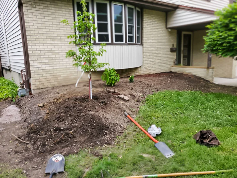 Landscaping project completed by Diamond Landscape & Design, serving neighborhoods across Niagara County and WNY.
