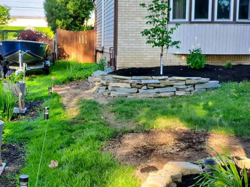 Landscaping project completed by Diamond Landscape & Design, serving neighborhoods across Niagara County and WNY.